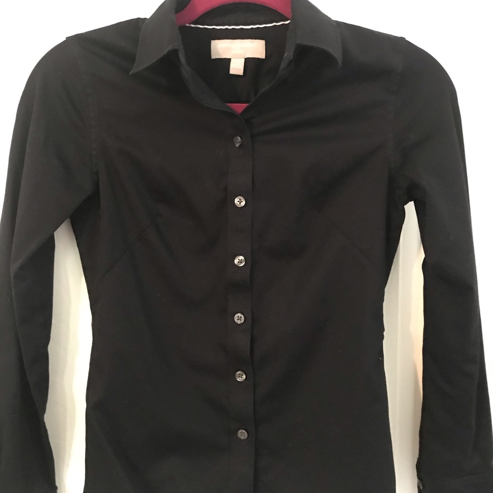Banana Republic Tailored Non-Iron Shirt 00 petite